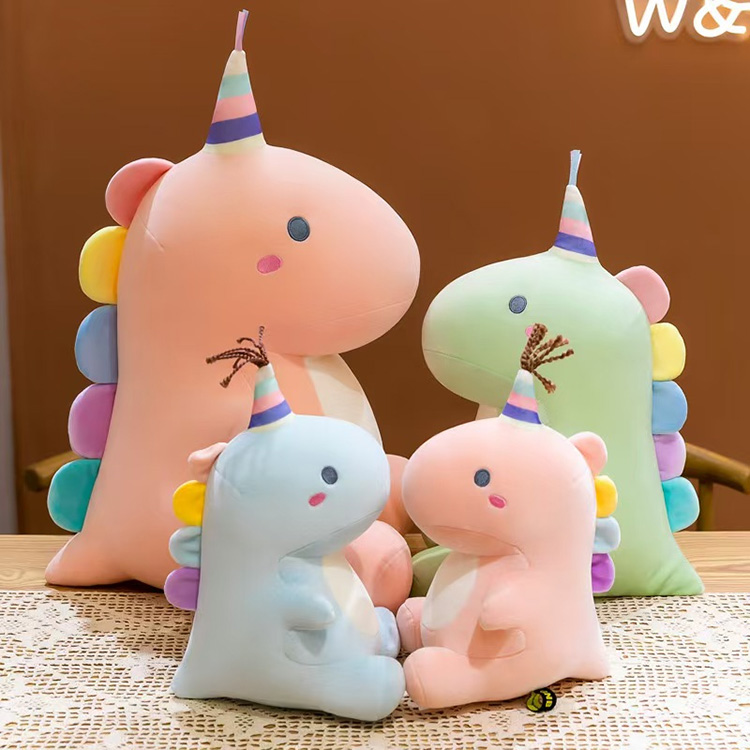 Juguete de peluche de dinosaurio caramelo que no se desprende