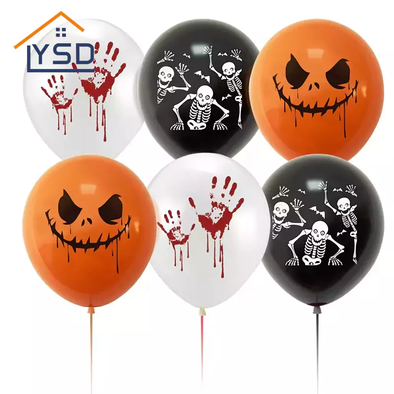 Globos de látex impresos de Halloween