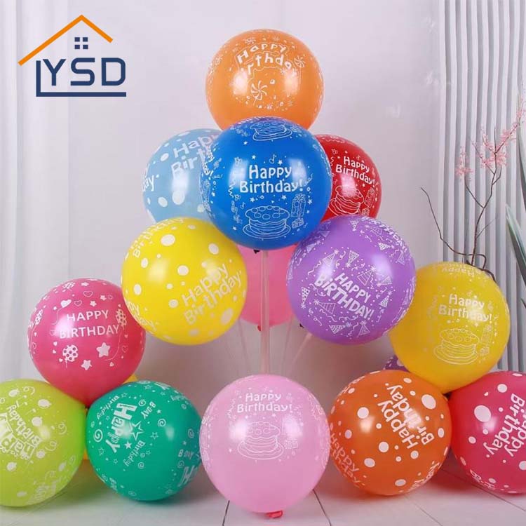 Globos de látex impresos feliz cumpleaños