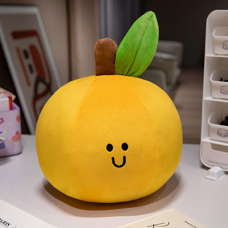 Peluche naranja suave que no se desprende